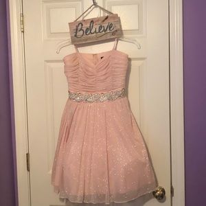 Pink Strapless Trixx Dress
